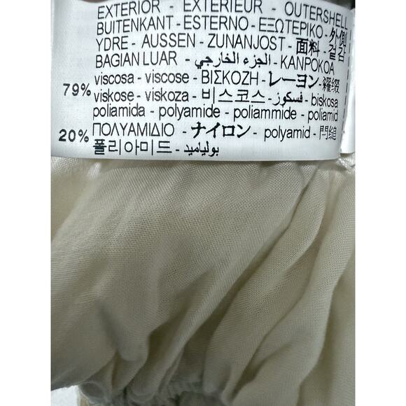 Zara Girl Tunic Dress Ivory Wide Strap Ruffles Boho Romantic Size 2T NWOT - Picture 6 of 8